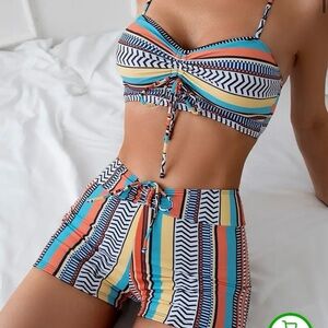 Retro two piece swimsuit